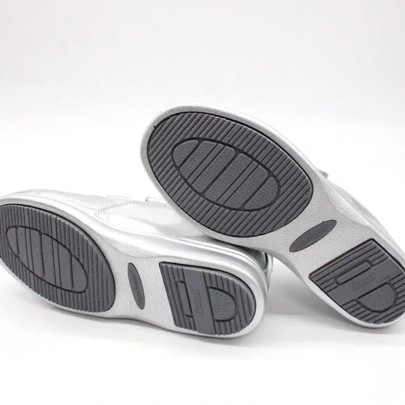 Hush Puppies Shoes Womens Silver Metallic Leather Power Walker II Size 5.5 NIB - Picture 10 of 11